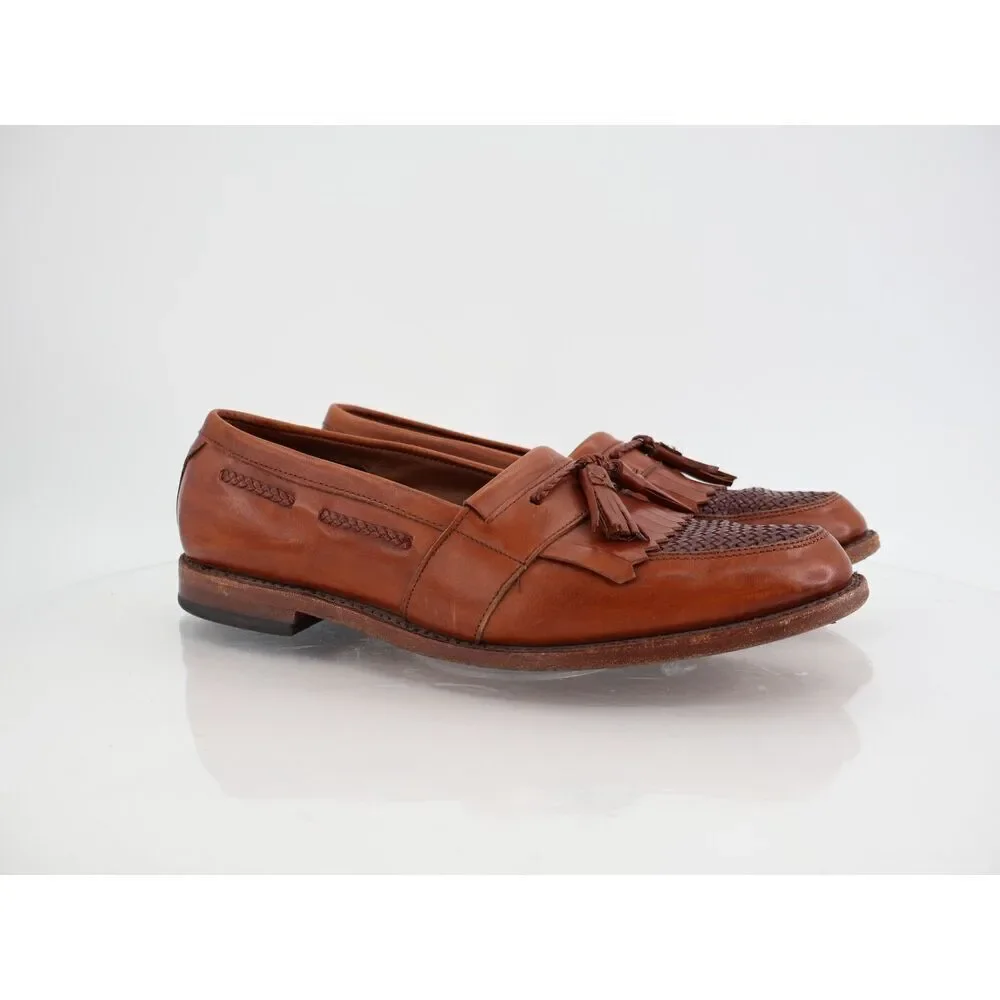 Allen Edmonds Men's Cody Tassel Loafer Size 11 D Brown Leather Slip On Shoe